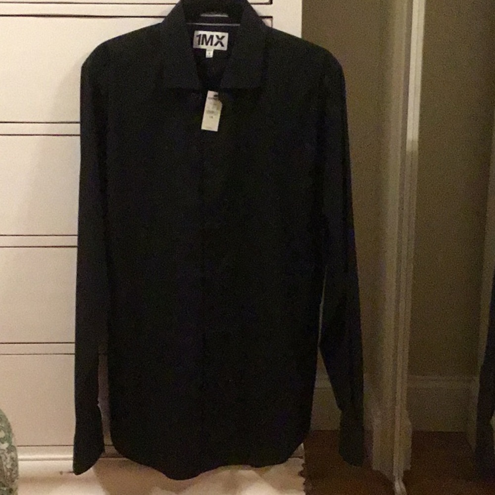 Black button down.